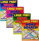 A4 Large Print Word Search Puzzle Book Books (57 - 228 PUZZLES)  BK 49 - 52