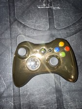 Microsoft Xbox 360 Limited Edition Chrome Gold Wireless Controller . Works great