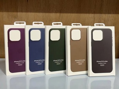 Original Leather Phone Case With MagSafe For iPhone 15/15 Pro/15 Pro Max
