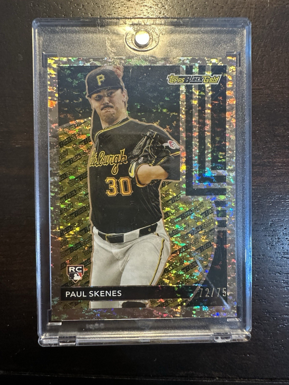 2024 Topps Update Series - Topps Black Gold Paul Skenes #BG-17 Gold /75 (RC)