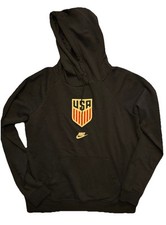 Nike USA Soccer USWNT USMNT Navy Blue Hooded Sweatshirt Mens Medium