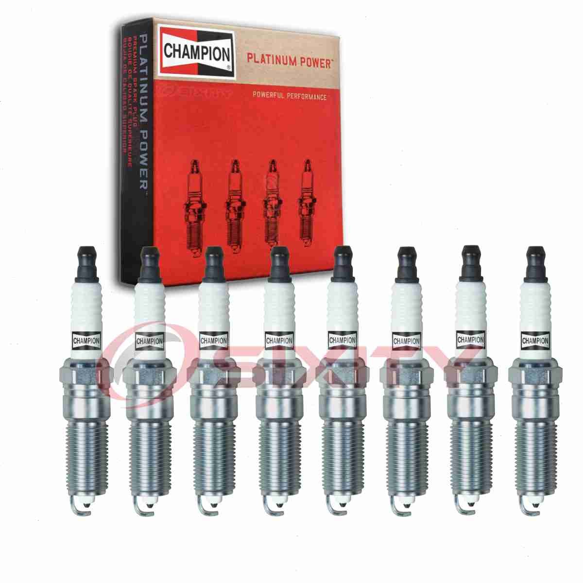 8 pc Champion Platinum 3032 Spark Plugs for RE10PMC5 LZTR5AIX13 LZTR5AGP hn