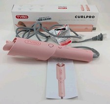 TYMO Curl Pro Automatic Rotating Curling Iron 1" Curling Wand Pink Tested/works
