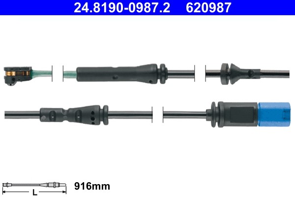 4x ✅Fits ATE 24.8190-0987.2 WEAR INDICATOR  ⭐UK Seller⭐