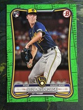 2026 Bowman Jacob Misiorowski Green Pattern Rookie 27/99 Brewers #35