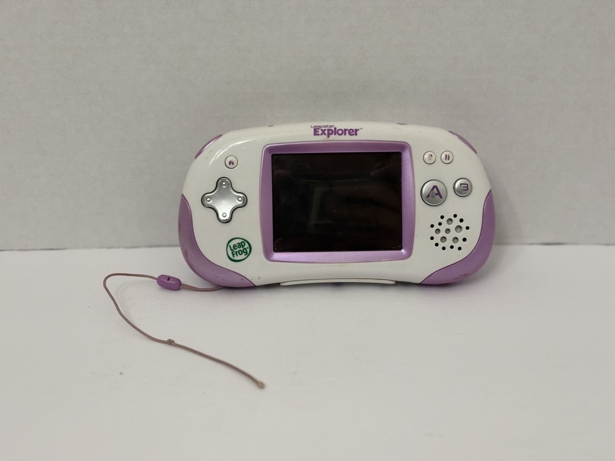 Leap Frog Leapster Explorer Learning System Purple used tested