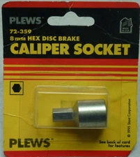 NOS! PLEWS 8mm HEX DISC BRAKE CALIPER SOCKET, No. 72-359