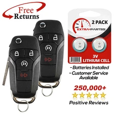 2 For 2018 2019 2020 2021 2022 Ford F-250 Super Duty Replacement Remote Key Fob