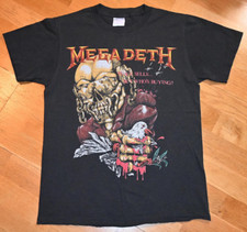 1987 Megadeth Vintage Rare 1980's US Tour Concert T-Shirt