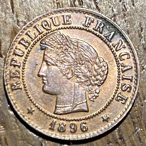 SUPERBE PIÈCE DE 1 CENTIME CÉRÈS 1896 A (954) BELLE COTE !!! - Foto 1 di 2