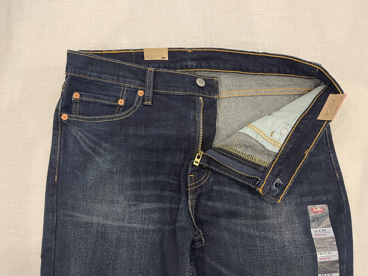 Levis 511 Mens Slim Fit Stretch Jeans 33X30 Dark Blue W33L30 Levis 511 Mens Slim Fit Stretch Jeans 33X30 Dark Blue W33L30