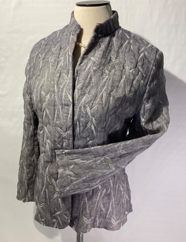 Giorgio Armani Le Collezioni Size 12 Women’s Jacket/ Top Color Grey Long Sleeve