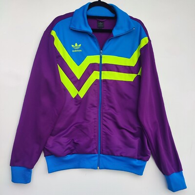 Adidas Originals Rare Purple Tracksuit Top Jacket Men's Medium