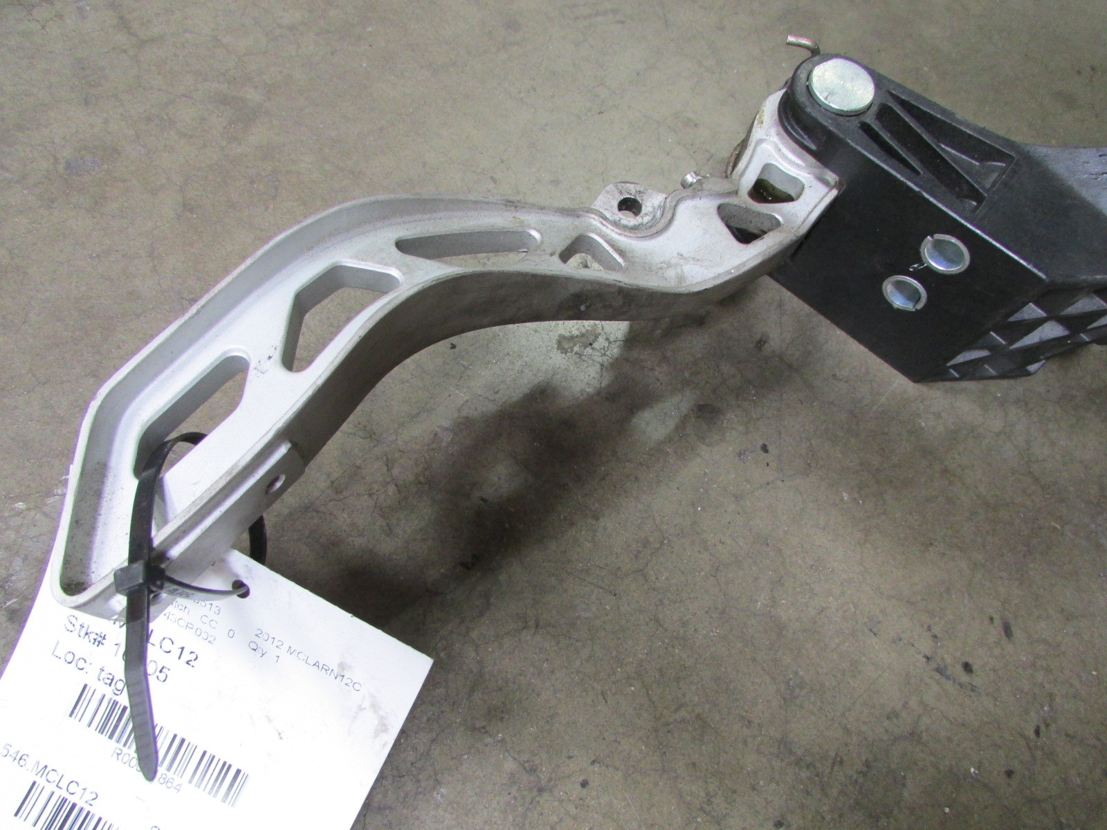 Mclaren MP4-12C, Brake Pedal, Used, Without Foot Pad P/N 11C0143CP.002