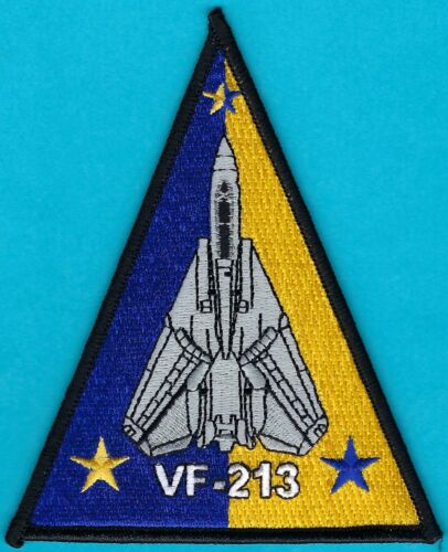 VF-213 BLACK LIONS U.S. NAVY FIGHTER SQUADRON F-14 TOMCAT PATCH