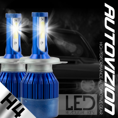 CREE H4 9003 HB2 488W 48800LM LED Headlight Conversion Bulb Kit HiLo 6000K