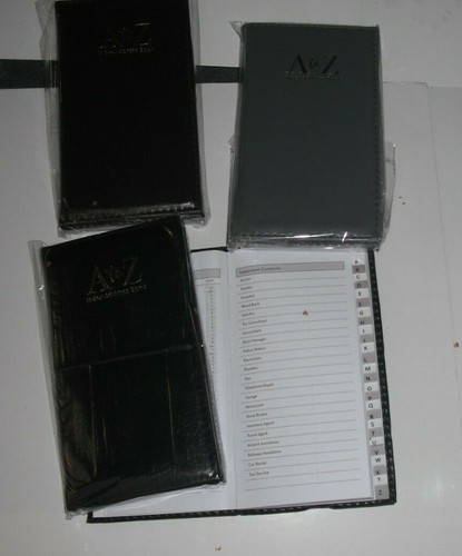 A-Z Index Telephone & Address Books -Alphabetical Tabs-Hard Back (Choice of 12) - Picture 2 of 35