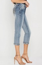 Miss Me Mid-Rise Capri Jeans Women's Size 26 M3532P-L204