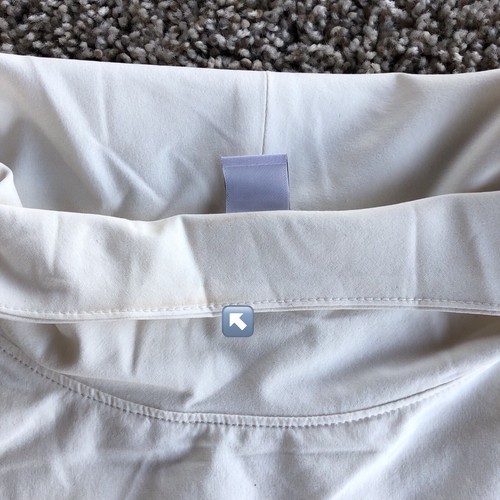 Athleta Whistler Hybrid Top Womens L White Layered Fleece Lined Performance $129 - Picture 11 of 12