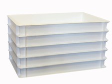 5 Pizzateigbeh&auml;lter Pizzabox Teigbeh&auml;lter Pizzaschneider 60x40x7cm Gastlando