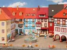 Faller 130495 HO scale 1:87 Kit of 2 Village houses with bay