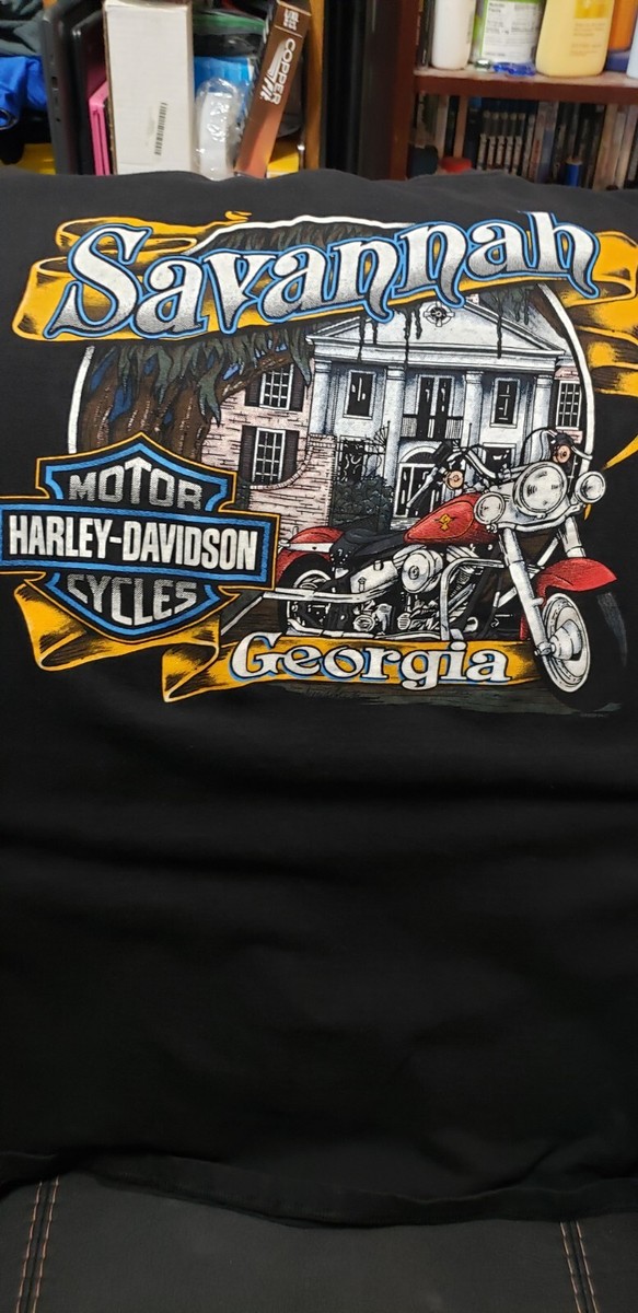 Harley-Davidson of Savannah Georgia T-Shirt Men XXXL Fat Boy USA