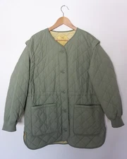 W Niko And Quilted Sage/Khaki Convertible Reversible Liner Jacket/Vest