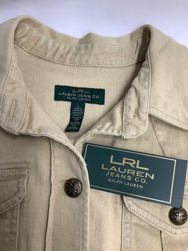 LRL Lauren Jeans Co Khaki Coat Womens Size L 210828MGO/WCA - Picture 3 of 10