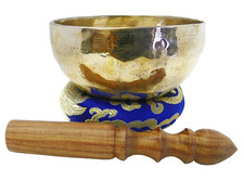 5" Energetic Throat Chakra Healing Tibetan Singing Bowl Made ,Handmade Nepal