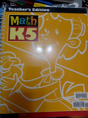 Math K5 Teachers Edition Third Edition New 
