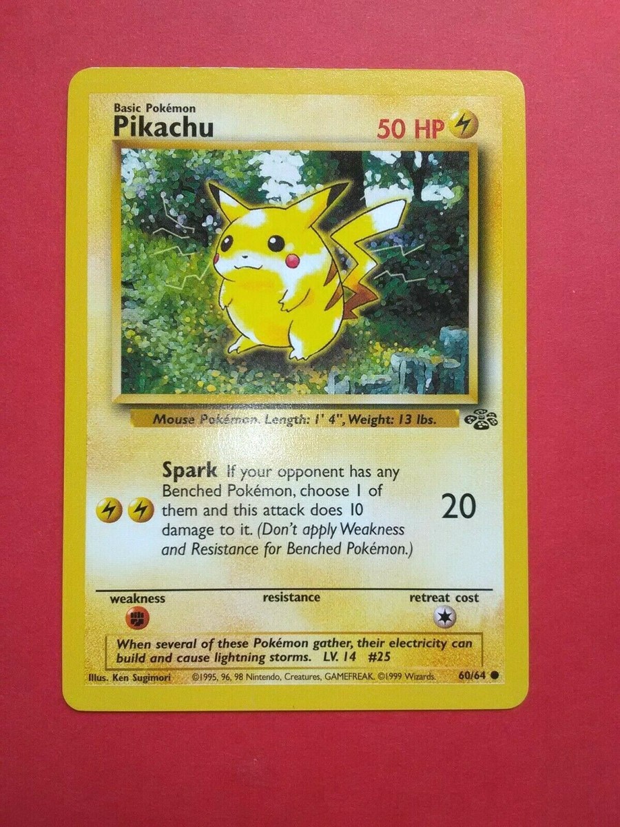 ポケモン 60 Pikachu 60/64 Pokemon Card | #25 / LV.14 *** MINT - NEAR MINT