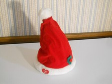 Christmas Singing plush red Santa Hat moves side to side "Jingle Bells" 2002