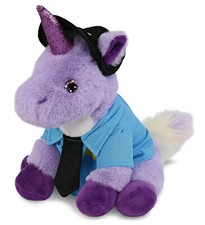 PLUSH POLICE - SUPER-SOFT PLUSH - PURPLE UNICORN 9"