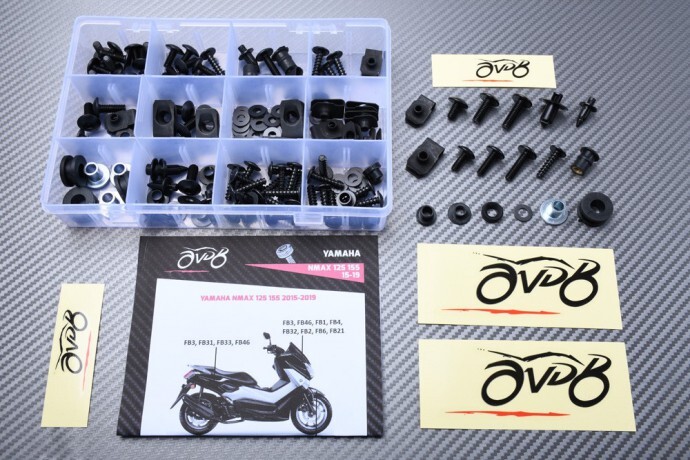 Vis de carénage NMAX perdues ? Kit de remplacement noir pour Yamaha 125