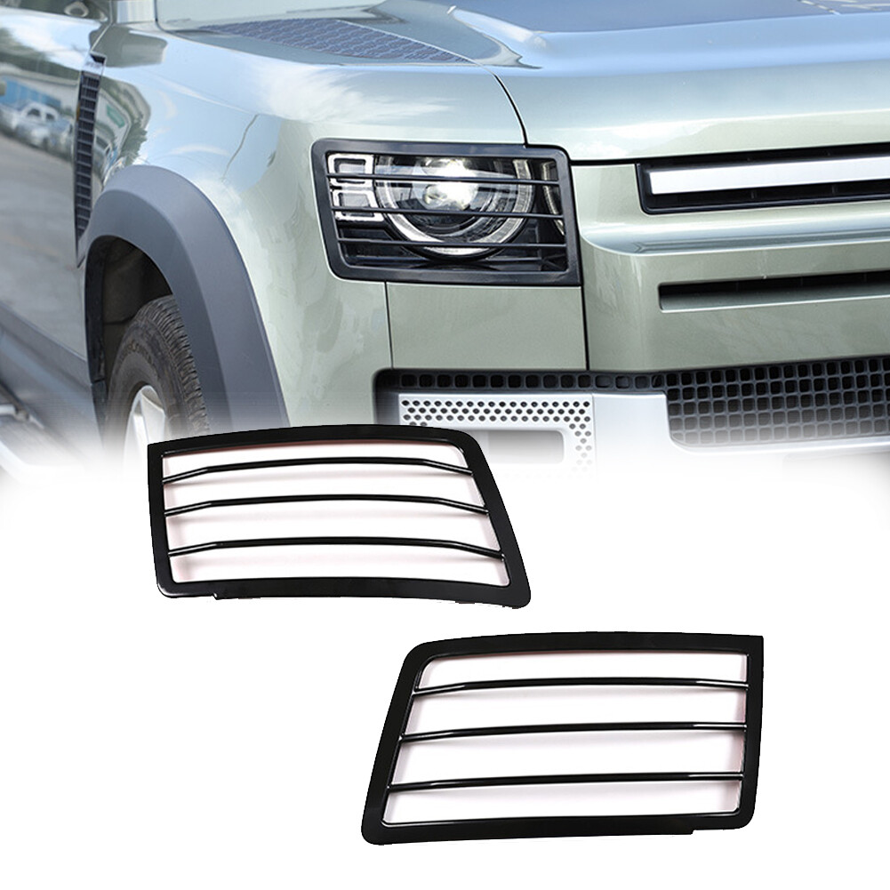 Land Rover Stainless Steel Headlight Trim Covers For Defender 90/110 ...