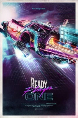 2018 Ready Player One Movie Poster Print 11X17 Wade Watts Back To The Future 🍿