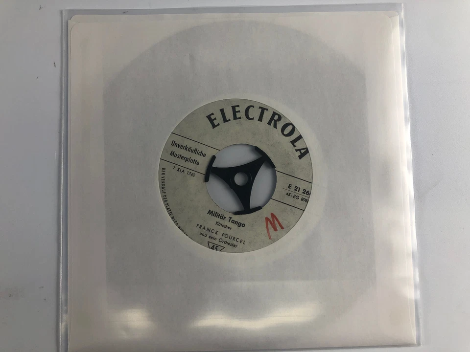 7'' Franck Pourcel – Militär Tango / Le Mur - White Label Promo 1959 - Bild 3 von 4
