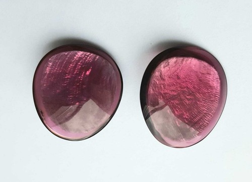 Ohrclip "VIOLETT" Muschel in Harz/Resin von Culture Mix NEU - Bild 2 von 3