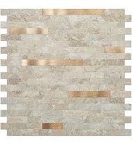 10sheet Peel And Stick Backsplash Wall Tile Pvc Kitchen In Beige 9.4 Sq.ft