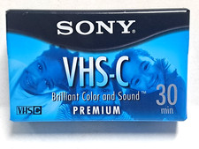 Sony VHS-C Premium 30Min Blank Camcorder Handycam Video Tape TC-30VHGL
