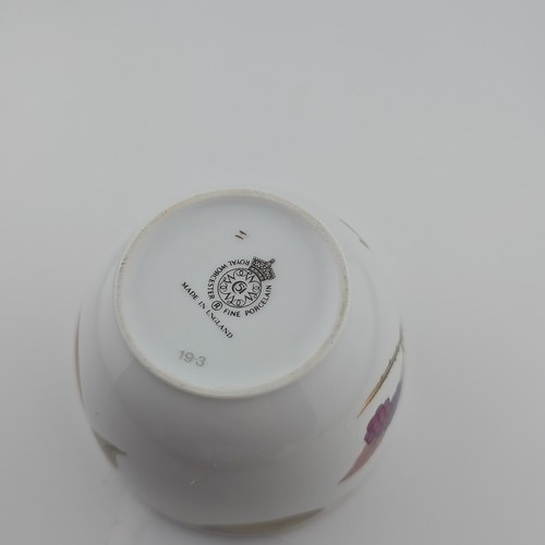 Vintage Royal Worcester Evesham Gold geschwungen offen Zuckerdose 31/4xH21/2" Pfirsichbeere - Bild 4 von 7