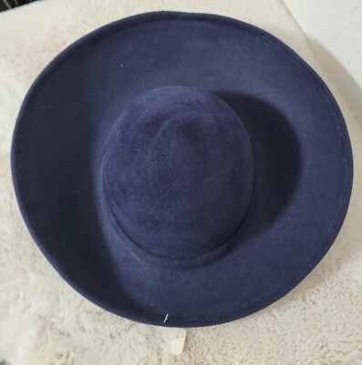 RARE VTG Lady Liberty Jack McConnell Navy Blue Rhinestone Hat, 13” diameter. RARE VTG Lady Liberty Jack McConnell Navy Blue Rhinestone  main image 2