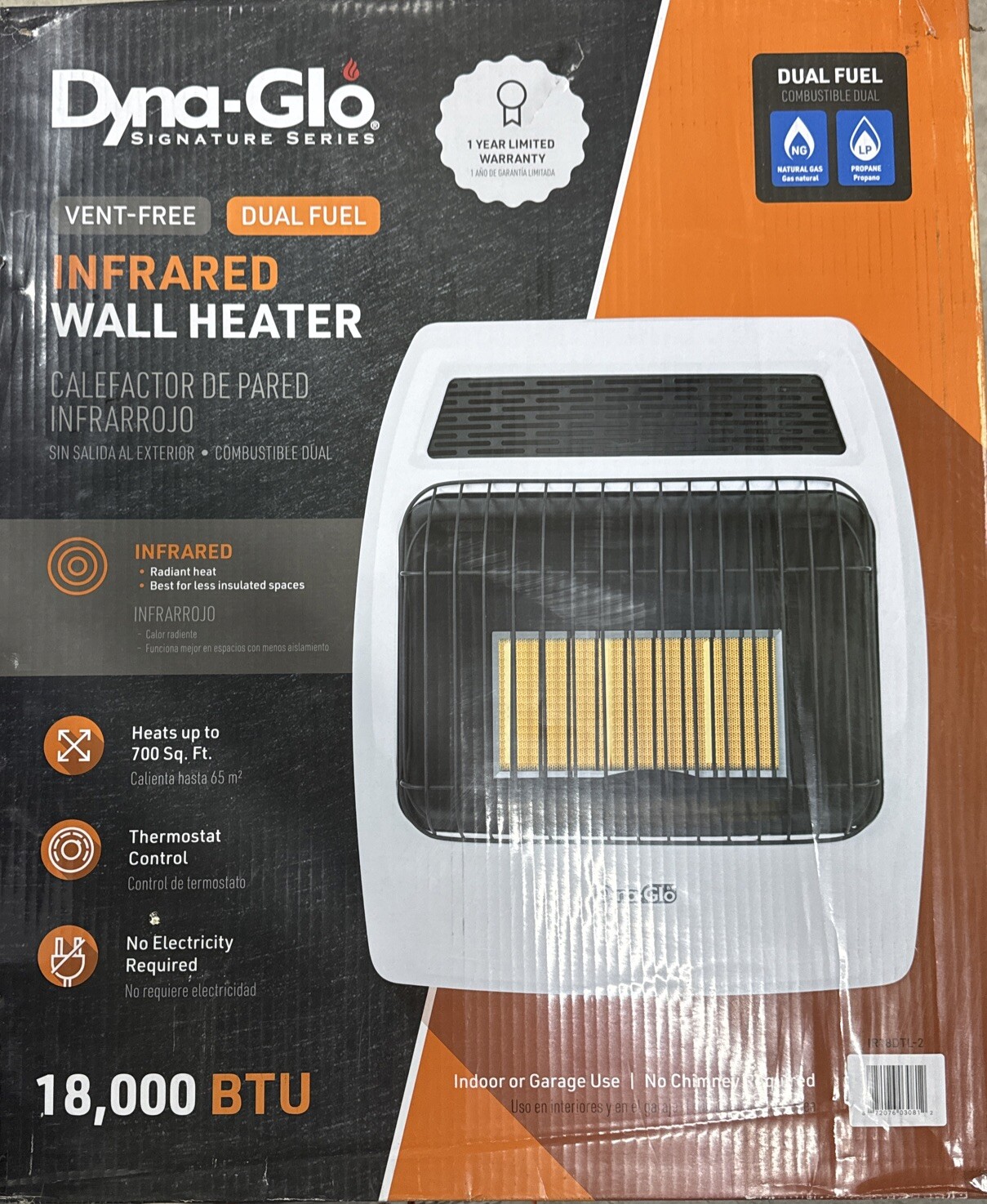 Wall Mounted Dyna Glo Vent Free Garage Heater Dyna-Glo Wall-Mount