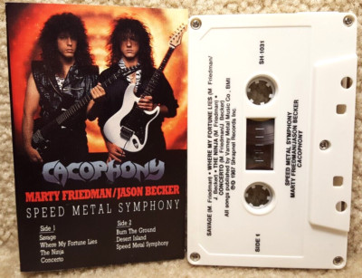 1987 Cassette Tape Cacophony Marty Friedman Jason Becker Speed Metal Symphony