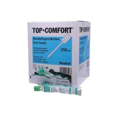AMPRI Mundpflegestäbchen 250 Stück - neutral Krankenpflege Altenpflege Pflegematerial