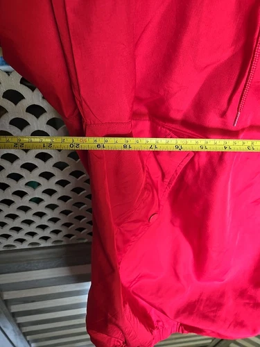 Kings Only Brand  Red Windbreaker Pullover Zip Hoodie Size XL image 9