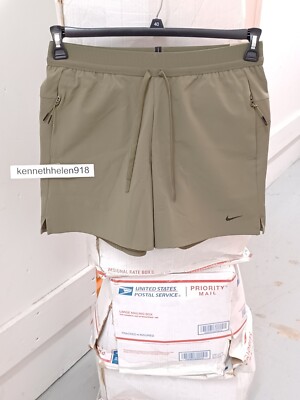 NIKE APS DRI FIT 15CM (APPROX) VERSATILE SHORTS FN3010-222 MENS SIZE MEDIUM
