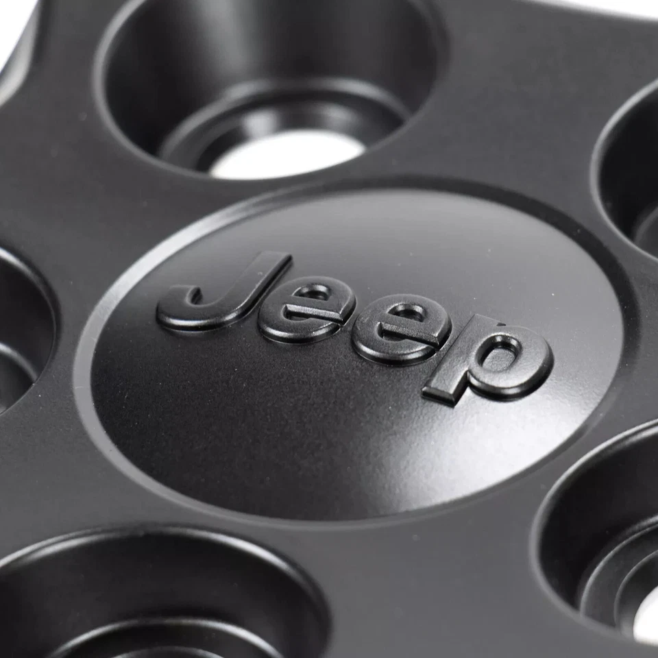 Jeep Hubcap Wheel Cover 16 Inch Satin Black Renegade 18+ 735604674 Genuine - Image 2 of 4