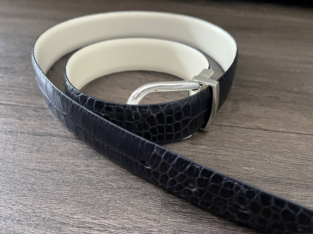 Lauren Ralph Lauren Genuine Alligator Navy Black Leather  display picture 1