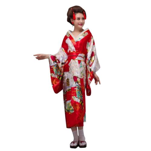 THY COLLECTIBLES Women's Silk Traditional Japanese Kimono Robe/Bathrobe /... - Picture 6 of 9